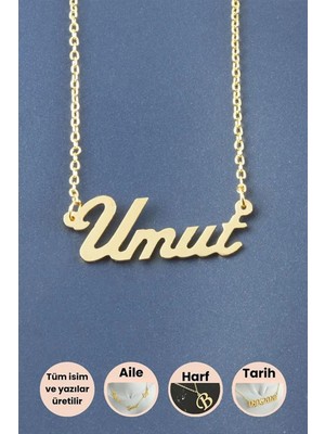 Bijuteri Net Umut Isimli Kolye - Sarı