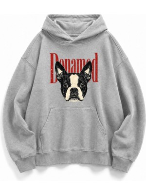 Unisex Kadın / Erkek Leopar French Donamod Baskılı Hediye Sweatshirt