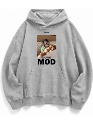 Donamod Unisex Kadın / Erkek Sevgili Arkadaş Hediye Maymun Köpek Goril Baskılı Sweatshirt