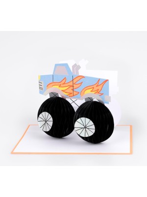Brf Store Buradabulabilirsin Meri Meri - Monster Truck Tebrik Kartı