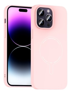 Lexroo Apple iPhone 14 Pro Max Kılıf M-Safe Şarj Özellikli Kamera Korumalı Lexroo Elio Sert Pc Kapak - Açık P