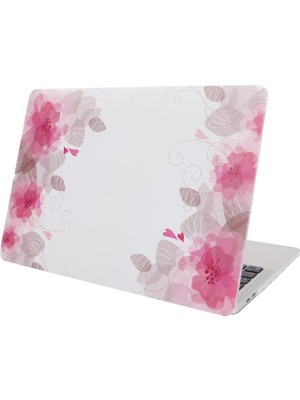 Mcstorey MacBook Air Kılıf 13 Inç A1369 A1466 ile Uyumlu 2010-2017 Eski USB Model | Sert Tpu Hard Case | Ince Hafif Çizilmeye Dayanıklı Desenli Kapak | Darbe Koruyucu Laptop Kılıfı Pembe