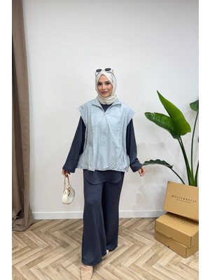 Salisburys Molly Nelly Kadın Yelek Pantolonlu Mevsimlik Günlük Rahat Takım