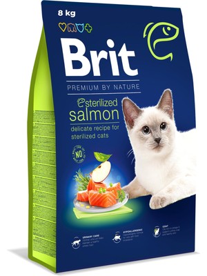 1001 Premium By Nature Kısırlaştırılmış Kediler Için, Somon Balıklı Kuru Mama, 8 kg