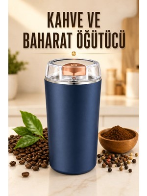 Masa Dostu Kahve ve Baharat Öğütücü Paslanmaz Çelik Dayanıklı Kolay Kullanım Tdms-07