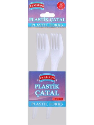 Akıllı Bayi Standart Plastik Çatal 10'li
