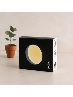 Royaleks USB Şarjlı Sensörlü Yuvarlak LED Lamba 8.3 cm - Sarı Işık