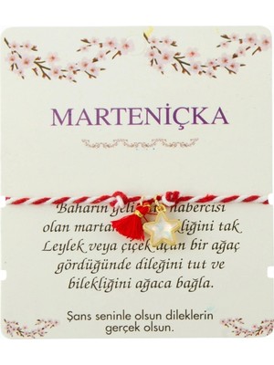 Eldenör Yıldız Püskül Marteniçka Ip Bileklik