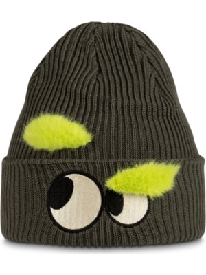 Buff Knıtted Beanıe Fun Eyes Beetle Bere BUF.136481.823_GRN