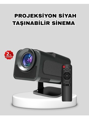 Hayat Store Akıllı Projeksiyon Cihazı HDMI USB Bağlantılı Taşınabilir Enerji Tasarruflu - Lisinya