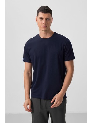 1001 Açık Yeşil Basic Kısa Kol Standart Kalıp O Yaka T-Shirt, T10ER-87911