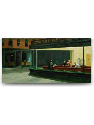 1001 Edward Hopper - Le Tableau Tablosu - 80X40CM