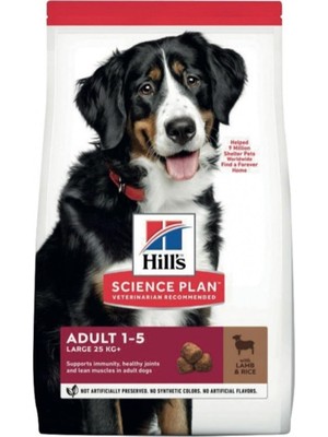 1001 Science Plan Yetişkin Büyük Irk Kuzulu & Pirinçli Köpek Maması 12 + 2 kg