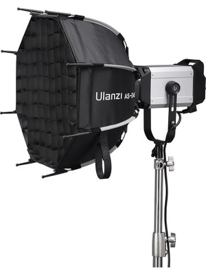 1001 AS-045 Izgaralı ve Gridli Softbox, 45 cm Siyah