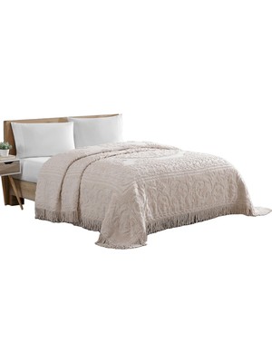1001 Madalyon Şönil Yatak Örtüsü, Queen Size, Blush