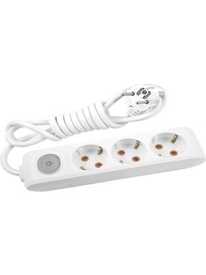 1001 Multi-Let Üçlü Priz Anahtarli Top Kablolu Ç.k 1 mt
