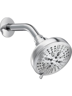 1001 200W0 Hydro Energetix Sekiz Fonksiyonlu 12,7 cm Çap Sprey Başlığı Standart, Krom