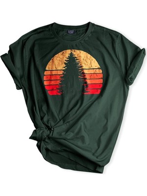 1001 Store Unisex Baskılı Tişört Outdoor Normal Kalıp T-Shirt