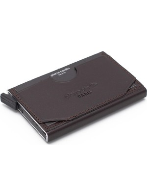 1001 Unisex Otomatik Deri Kartlık P0273 (Kahve)