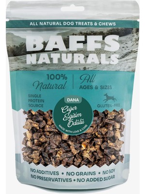 1001 Dana Mini Ciğer 100% Doğal Köpek Ödül Maması 100 gr (100 gr x 1 Adet)