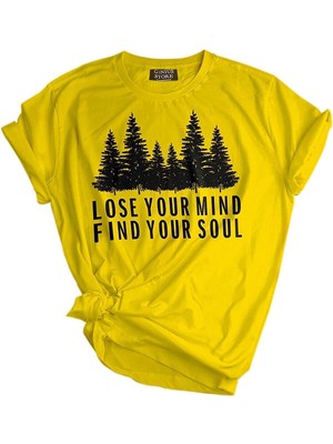 1001 Store Unisex Baskılı Tişört Outdoor Normal Kalıp T-Shirt