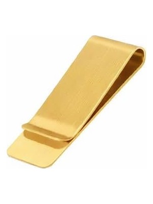 1001 Metal Kağıt Para Tokası Kart Tutucu Klips Cüzdan Ataş Altın 5cm x 1,5cm