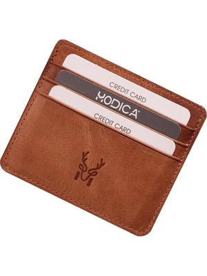 1001 Modica® Ariza - Hakiki Deri Ince Kartlık