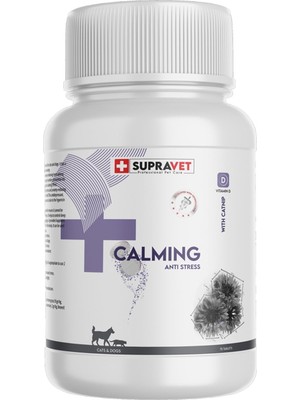 1001 Kedi ve Köpekler Için Sakinleştirici Calming Tablet + Vitamin D (75 Tablet)