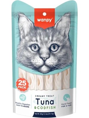 1001 Ton&morina Balıklı Krema Kedi Ödülü 25X14 G