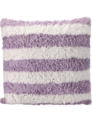 1001 Pop Stripe Dokuma Yastık Lila 45X45CM