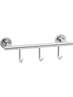 1001 Duvara Montajlı Çok Askılık Krom Renk 60X71X28 mm