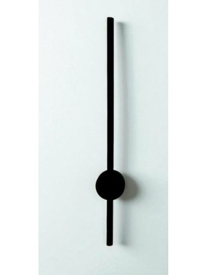 1001 Modern Dekoratif LED Duvar Aplik - Siyah Kasa - Beyaz Işık 6500K
