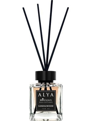 1001 Alya Nature's Scents Sandalwood Bambu Çubuklu Oda Kokusu - Sandal Ağacı Kokusu