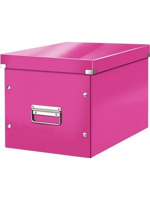 1001 61080023 Wow C&s Kutu Küp Büyük Boy, Metalik Pembe