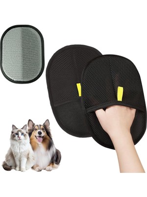 1001 Kürk Mıknatıslı Tüy Temizleme Eldiveni 2’li Paket – Kedi ve Köpekler Için Parmaksız Evci