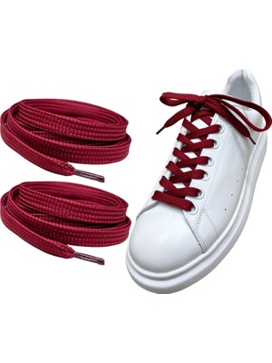 1001 Exclusive 120 cm Yassı Spor Ayakkabı Bağcığı, Çift Katmanlı Örgülü Sneakers Bağcık, 1 �