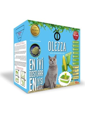 1001 Olezza Mısır Koçanı Kedi Kumu 8 Lt