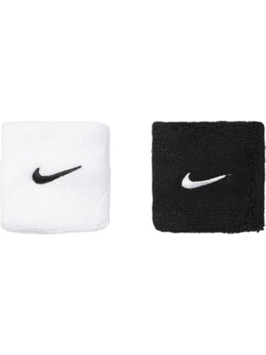 1001 Swoosh Classic Bileklik, 2'li Paket, Ter Bandı, Tenis, Fitness, Koşu, Bilek Bantları, Spor