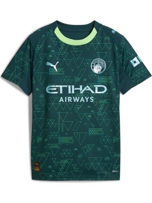 1001 Manchester City 4. Çocuk Forması 2025/26 Sezon – Green Terrain