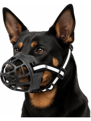 1001 Köpek Ağızlığı Size 2 10-17 kg Küçük Orta Irk Ayarlanabilir Nefes Alabilir Plastik Ağızl�