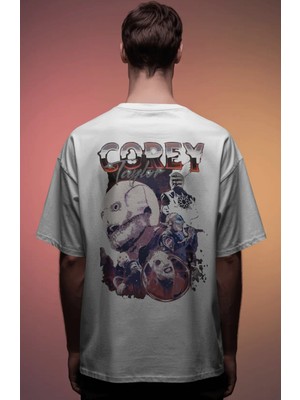 Sevbano Corey Taylor Slipknot Rock Metal Müzik Grubu Baskılı Unisex Oversize Premium Tişört