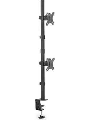 TeknoKapsül Evrensel Çift Monitör Tutucu, Dikey Maks. Vesa 100 x 100, Siyah, (DA90438)