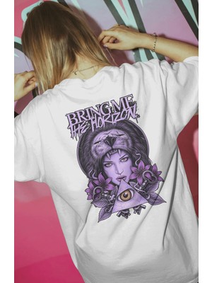 Sevbano Bring Me The Horizon Rock Metal Müzik Grubu Baskılı Unisex Oversize Premium Tişört