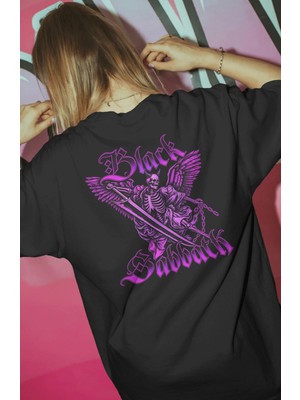 Sevbano Black Sabbath Rock Metal Müzik Grubu Baskılı Unisex Oversize Premium Tişört