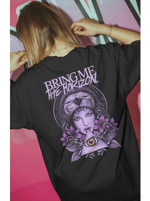 Sevbano Bring Me The Horizon Rock Metal Müzik Grubu Baskılı Unisex Oversize Premium Tişört