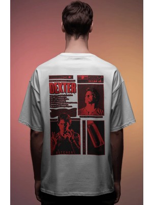 Sevbano Dexter Dizi Baskılı Unisex Oversize Premium Tişört
