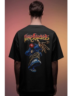 Sevbano Limp Bizkit Rock Metal Müzik Grubu Baskılı Unisex Oversize Premium Tişört