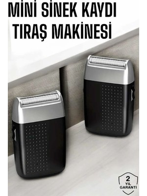 Astraltech Tıraş Makinesi Mini Sinek Kaydı Şarjlı Taşınabilir Paslanmaz Çelik