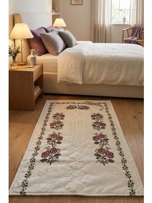 Belirtilmemiş Kanaviçe Dijital Baskılı Kadife Tek Seccade 70X110CM