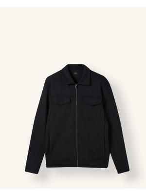 DeFacto Regular Fit Polo Yaka Fermuarlı Cepli Ceket F0336AX26AU